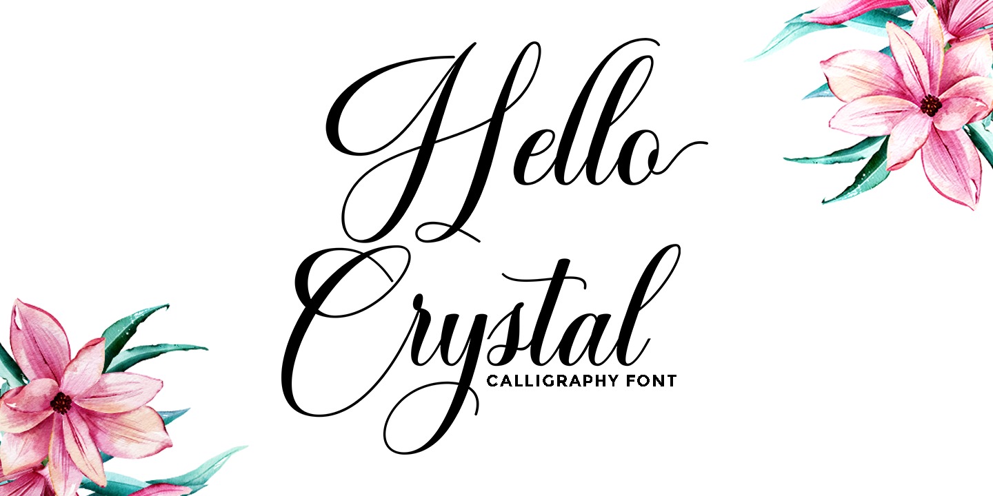 Fuente Hello Crystal Script